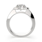 Amalia Heart Cut Halo Pave Engagement Ring Setting - Nivetta